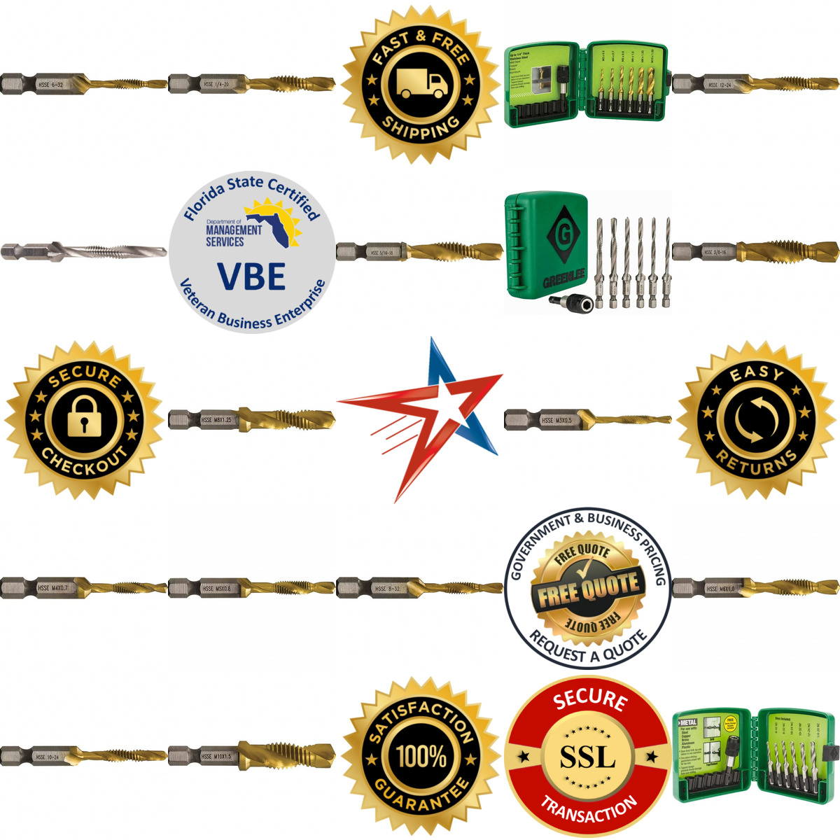 A selection of Greenlee products on GoVets