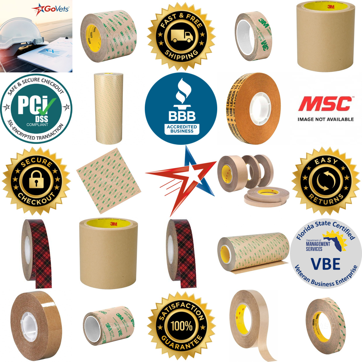 A selection of Adhesive Transfer Tape products on GoVets