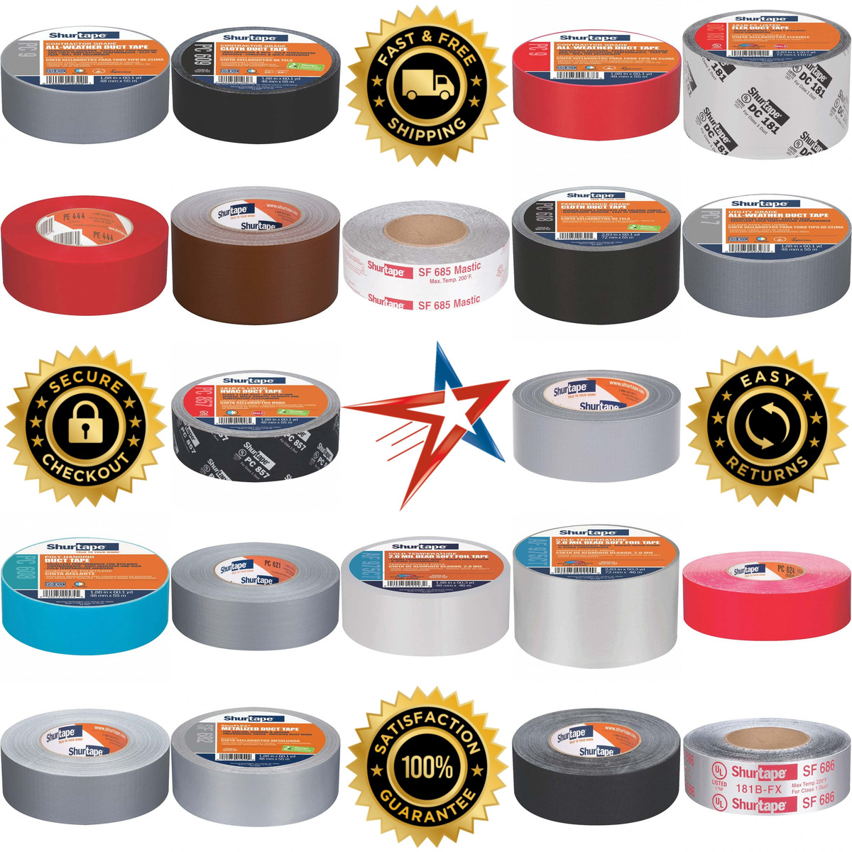 A selection of Shurtape products on GoVets