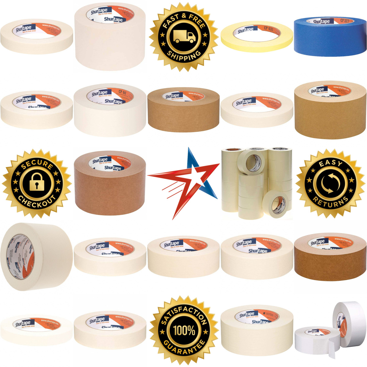 A selection of Shurtape products on GoVets