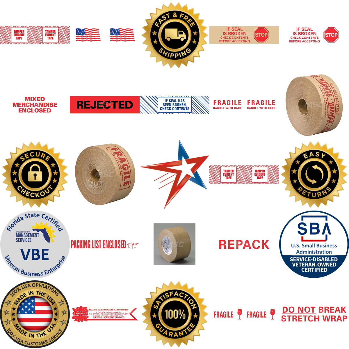 A selection of Made in USA products on GoVets