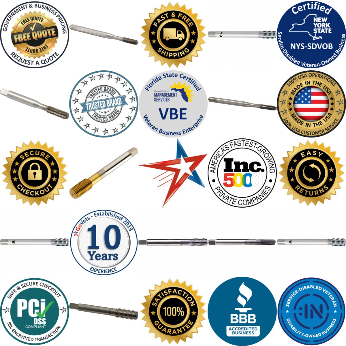 Millions of Products A selection of Thread Forming Sti Taps products on GoVets