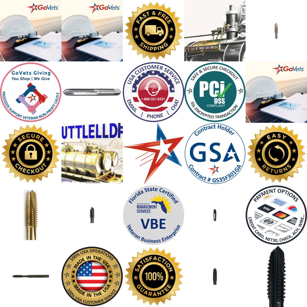 A selection of Standard Pipe Taps products on GoVets