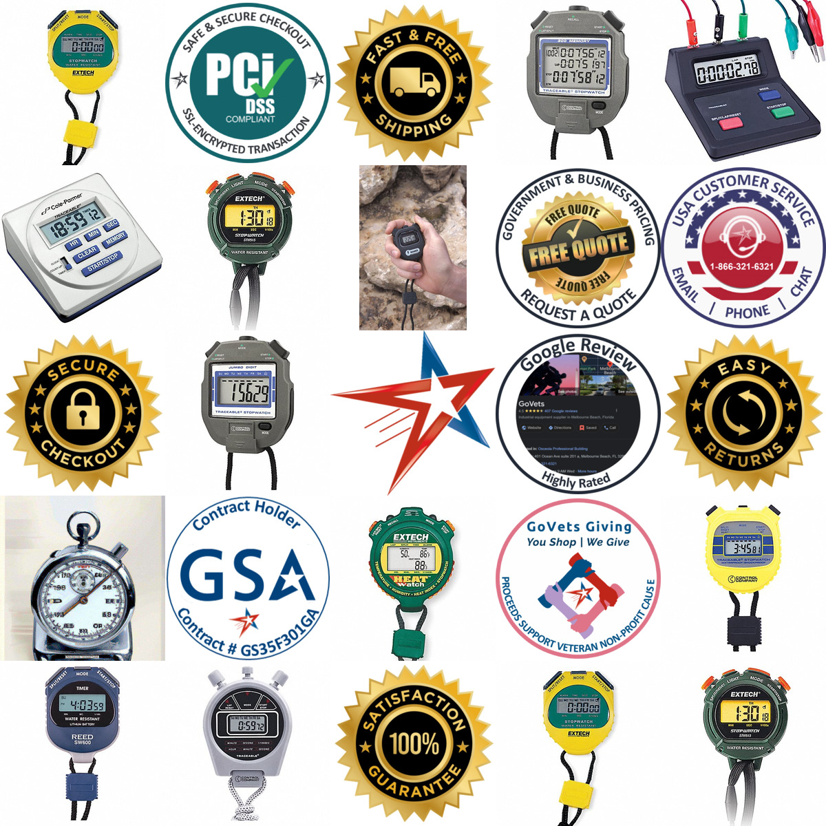 A selection of Stopwatches products on GoVets