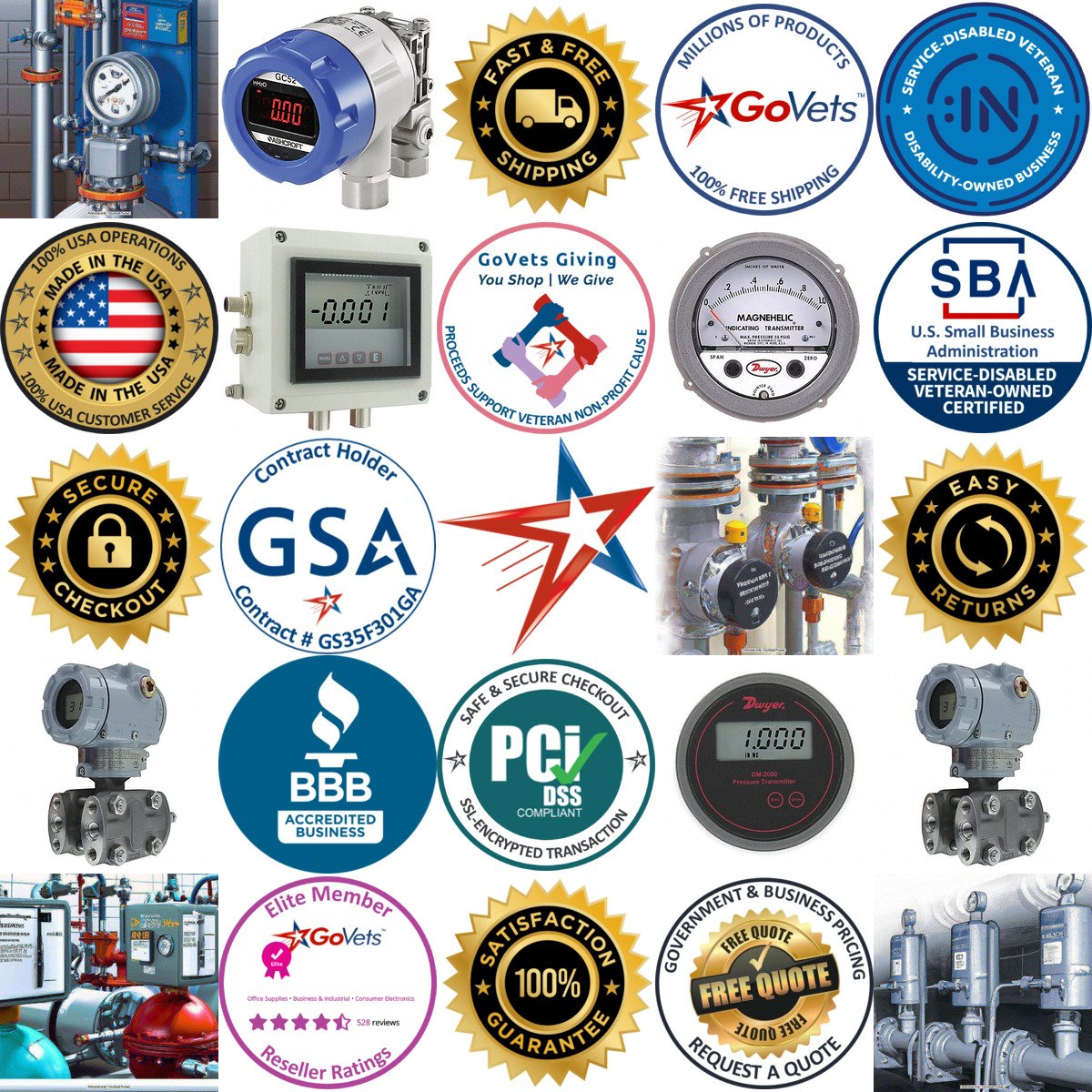 A selection of Indicating Differential Pressure Transmitters products on GoVets