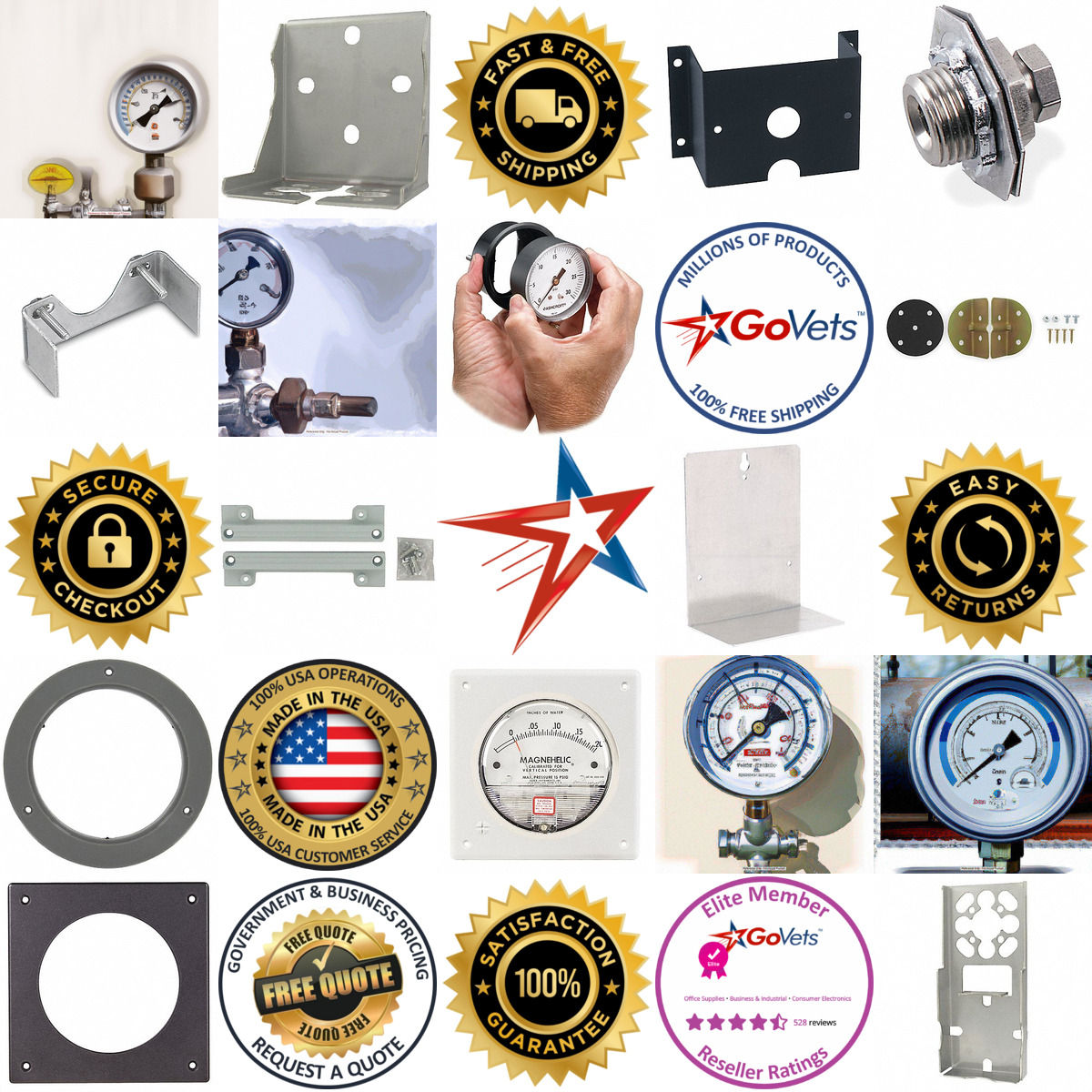 A selection of Pressure Gauge Mounting Hardware products on GoVets