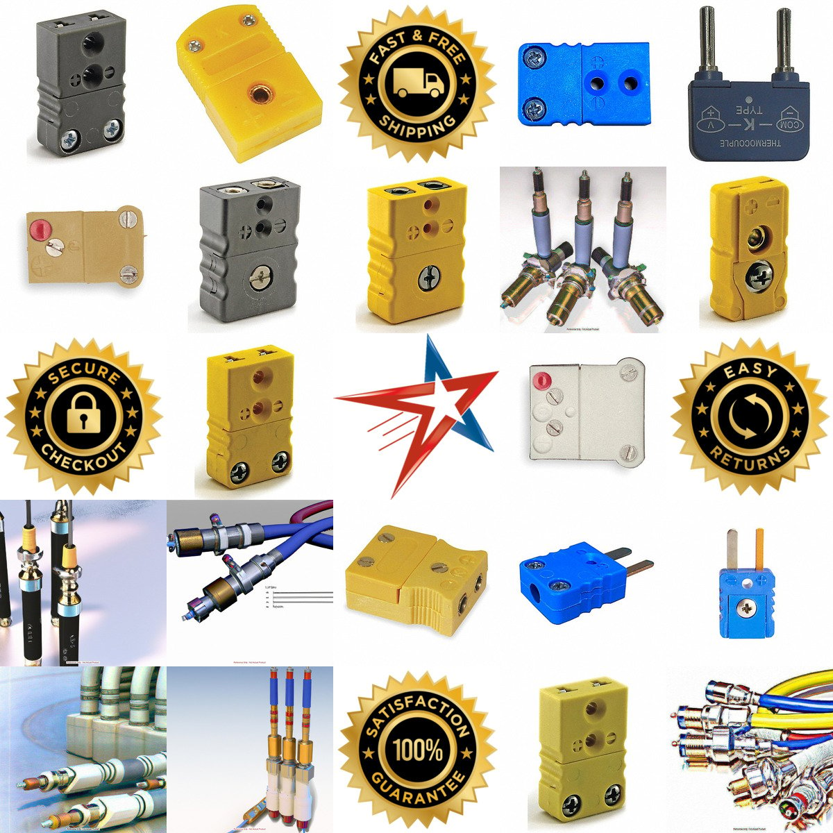 A selection of Thermocouple Jacks Adapters and Connectors products on GoVets