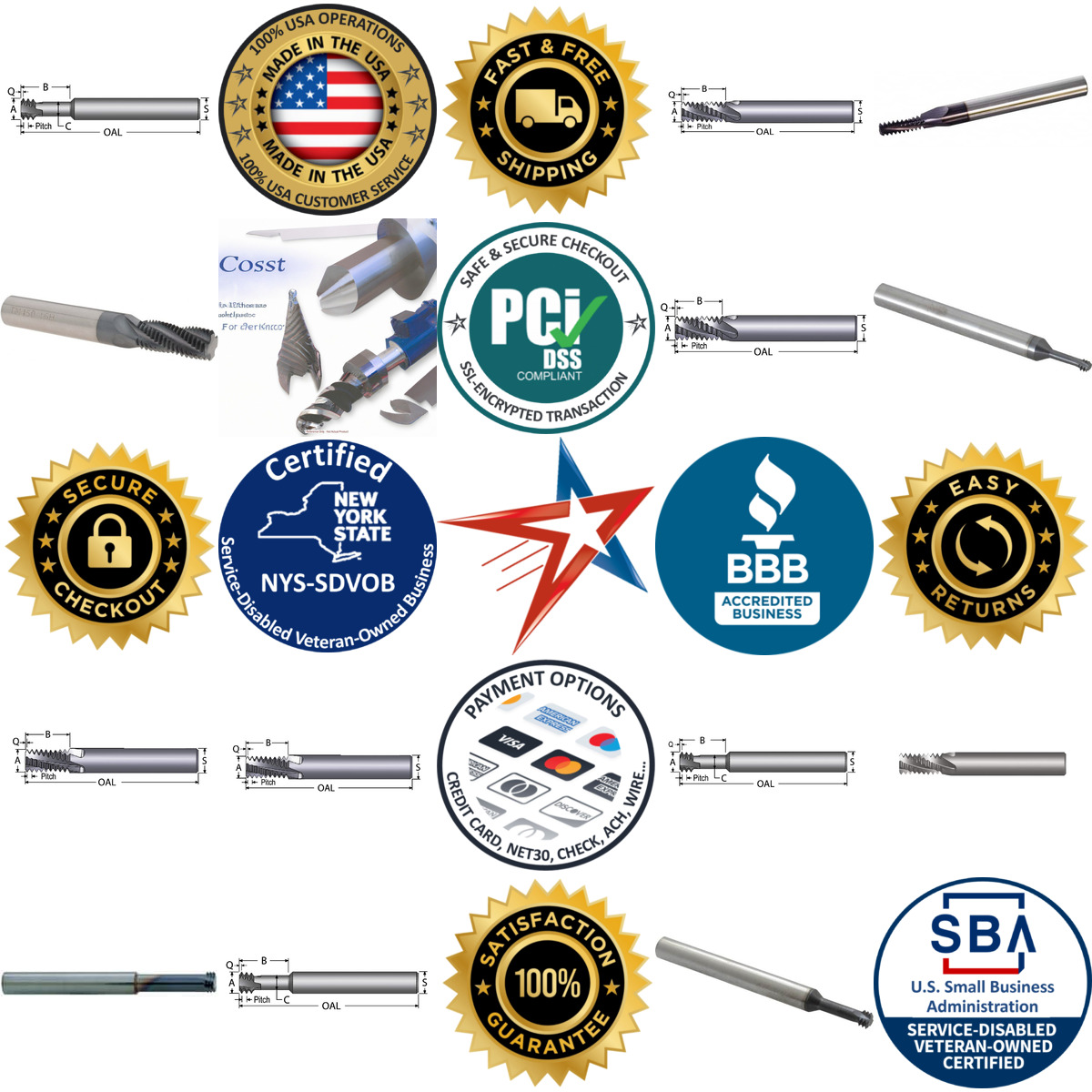 A selection of Scientific Cutting Tools products on GoVets