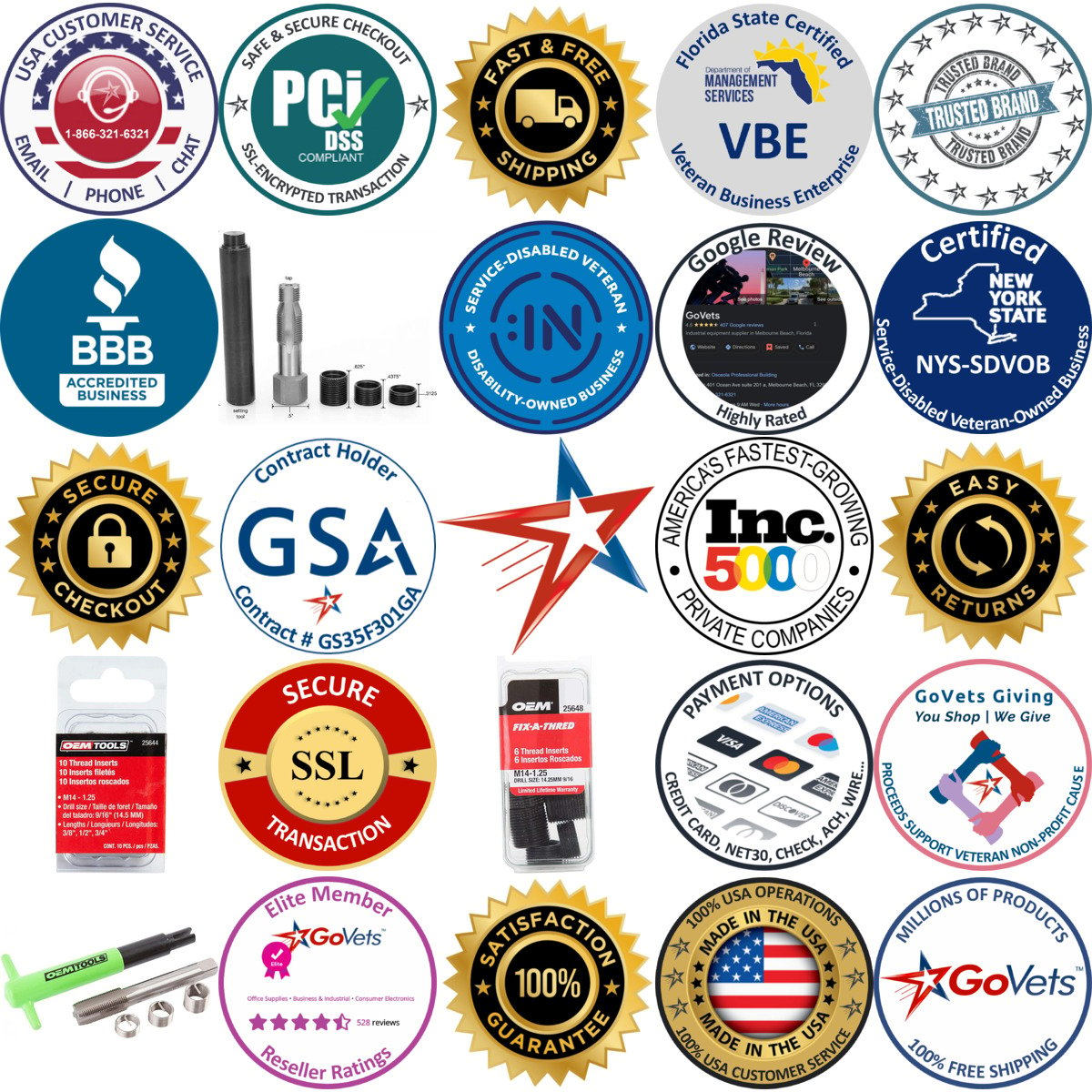 A selection of Oem Tools products on GoVets