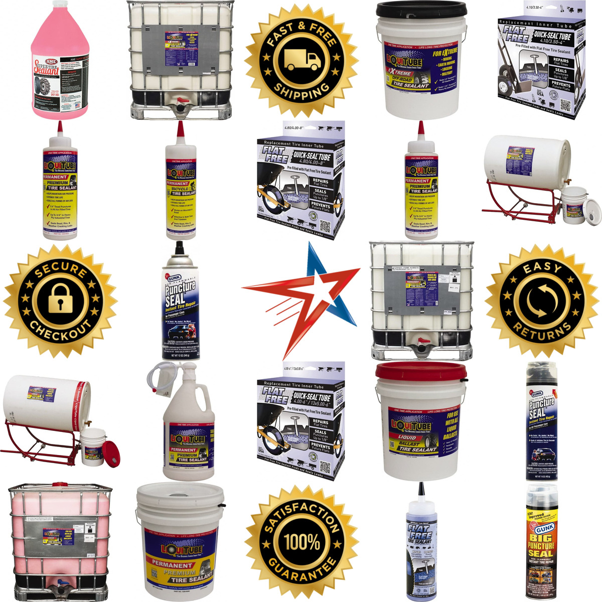 A selection of Tire Puncture Sealant products on GoVets