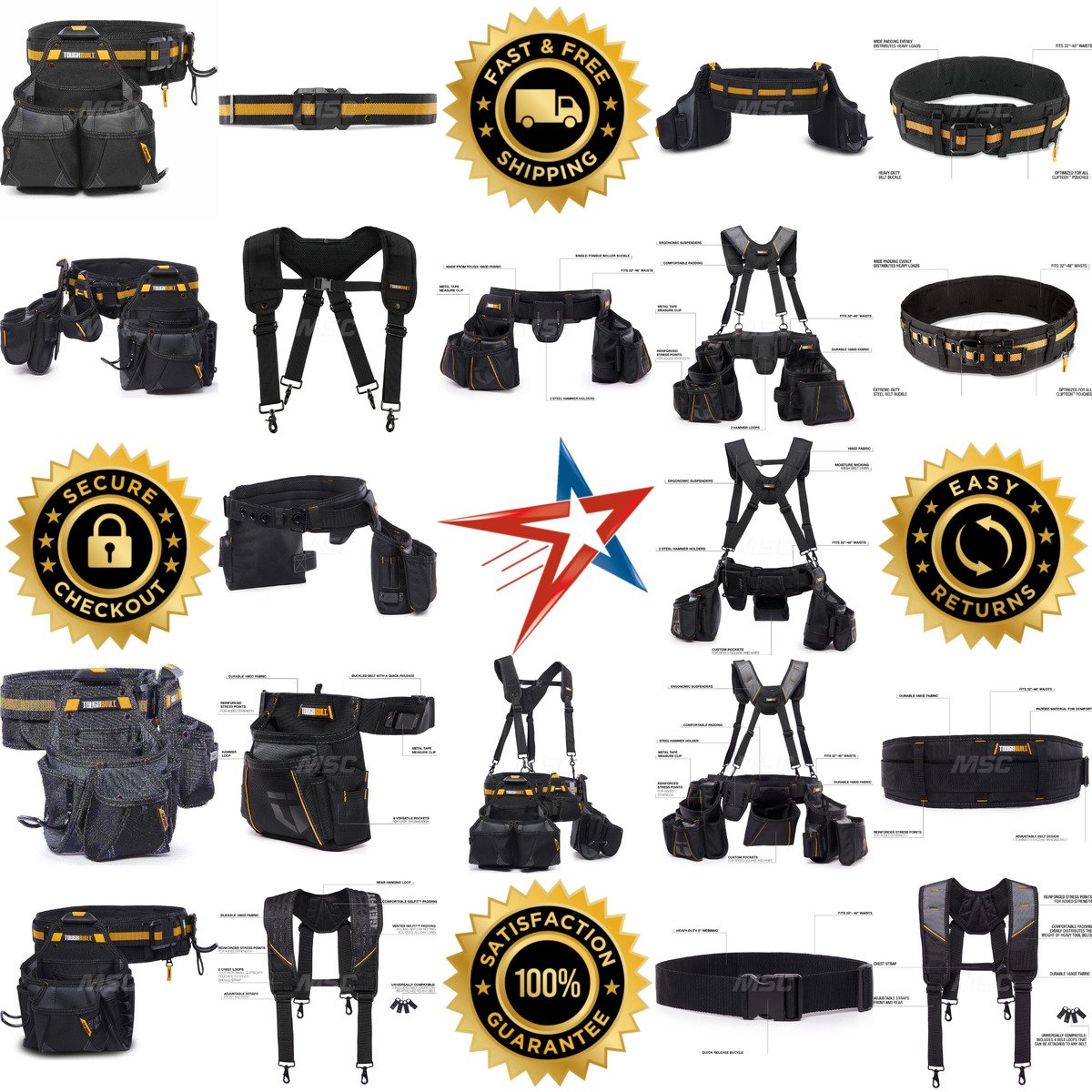 A selection of Toughbuilt products on GoVets