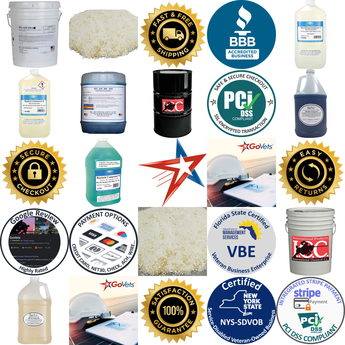 A selection of Tumbling Media Additives products on GoVets
