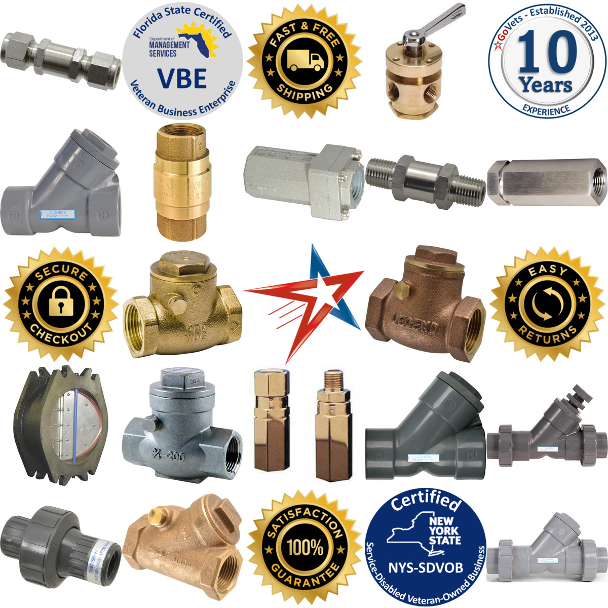 A selection of Check Valves and Flow Control Valves products on GoVets