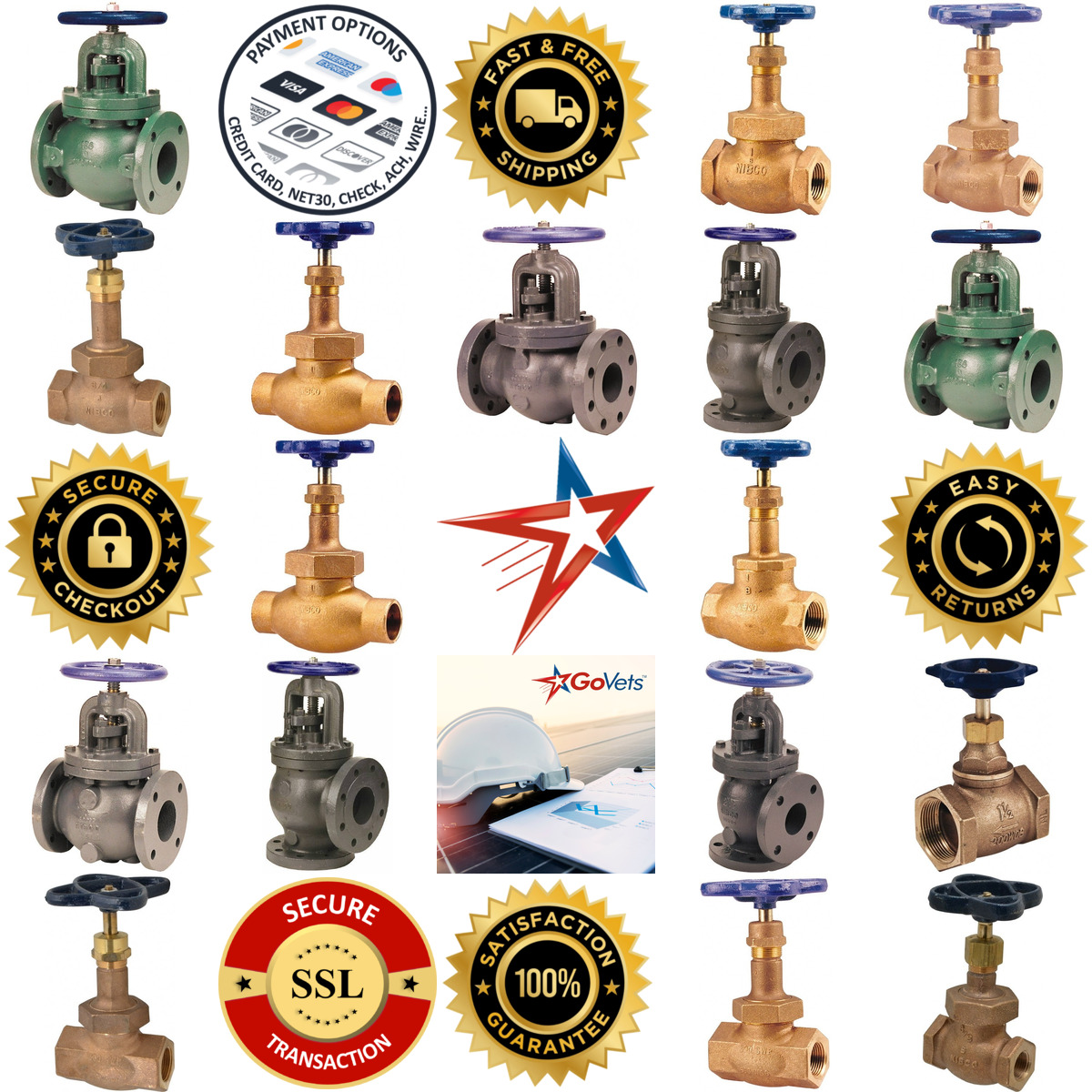 A selection of Globe Valves products on GoVets