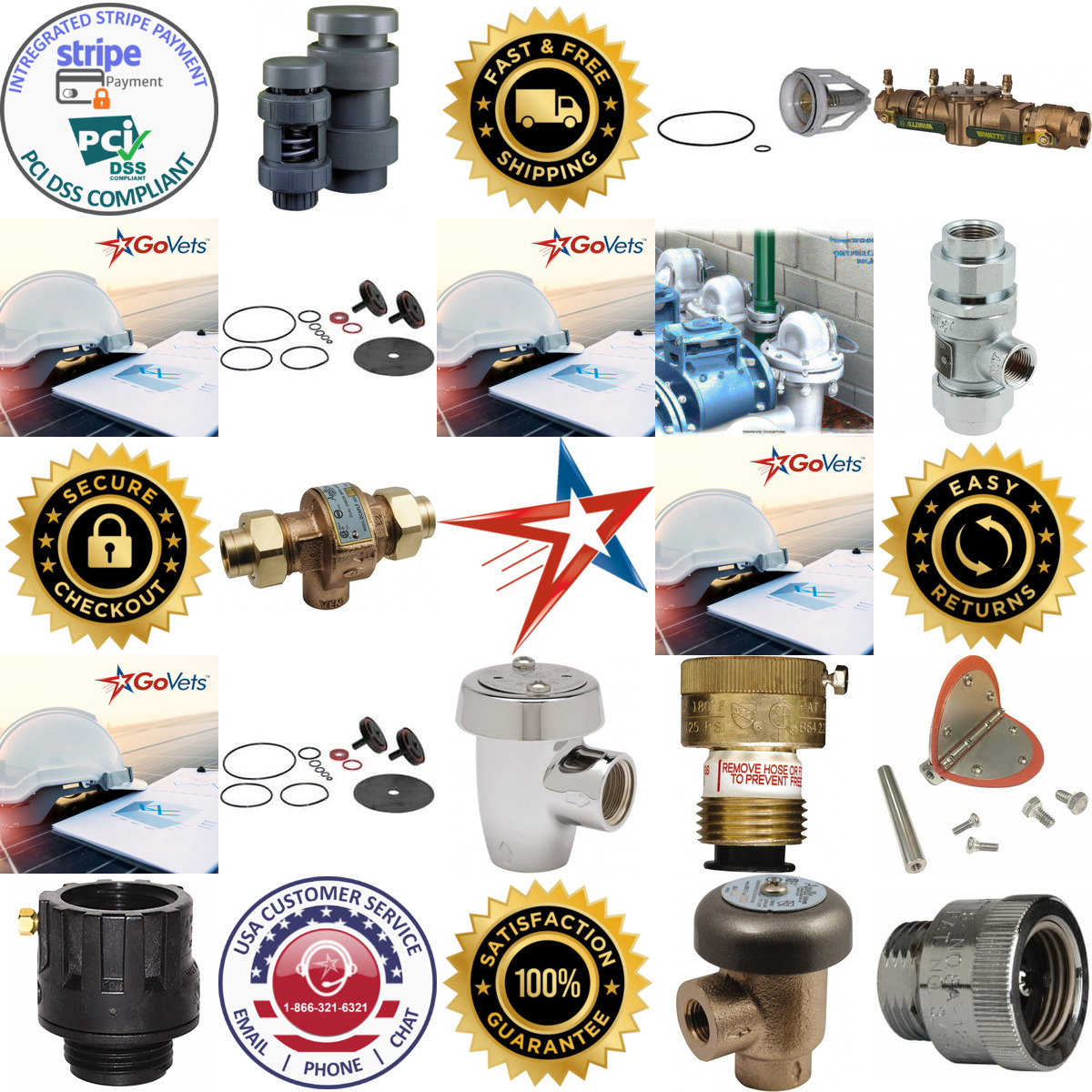 A selection of Backflow Preventers and Vacuum Breakers products on GoVets