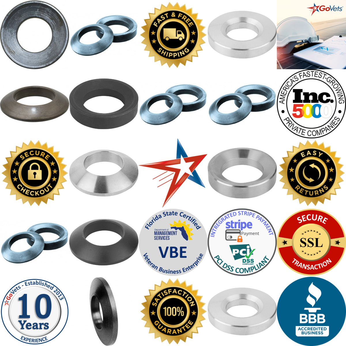 A selection of Spherical Washers products on GoVets