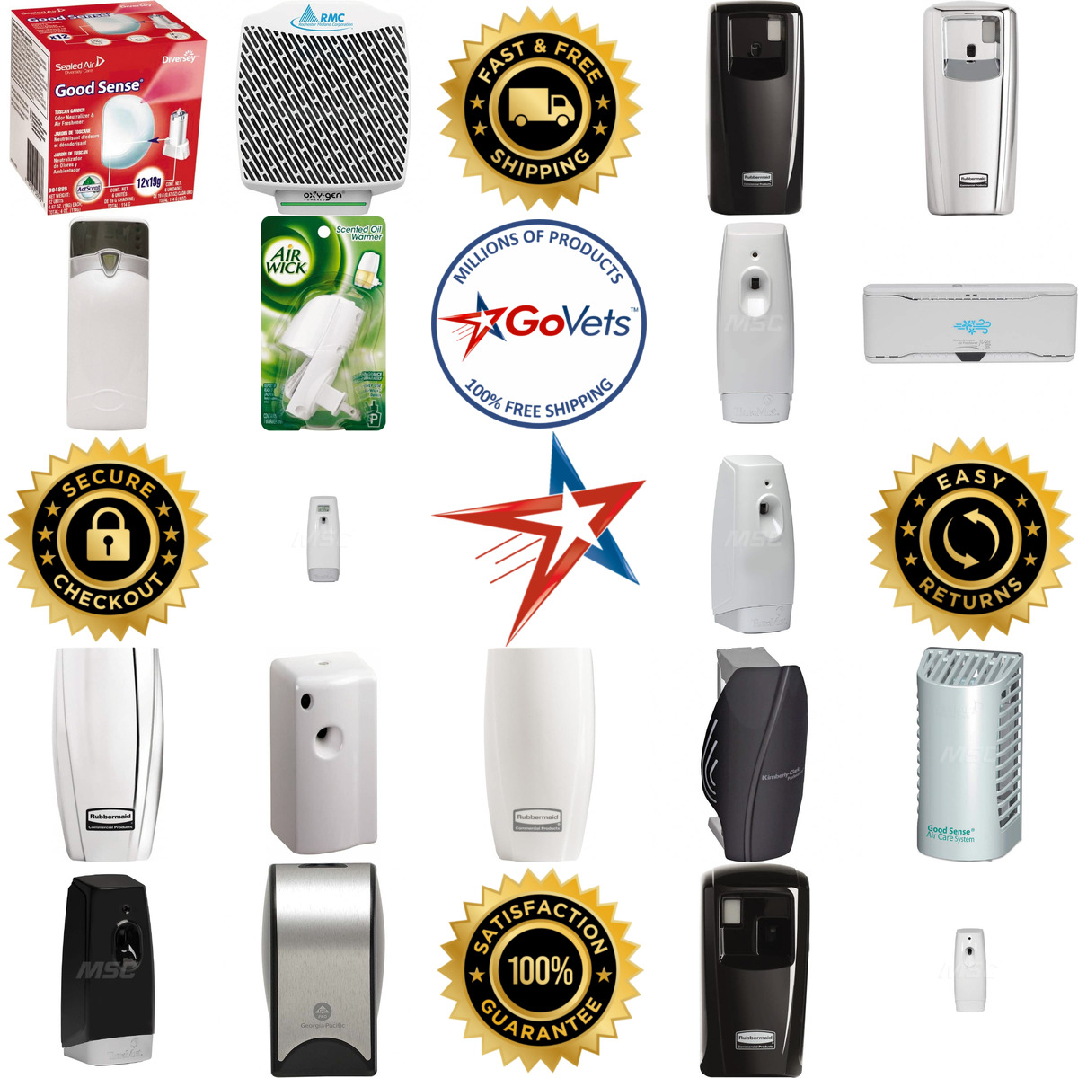 A selection of Air Freshener Dispensers and Systems products on GoVets