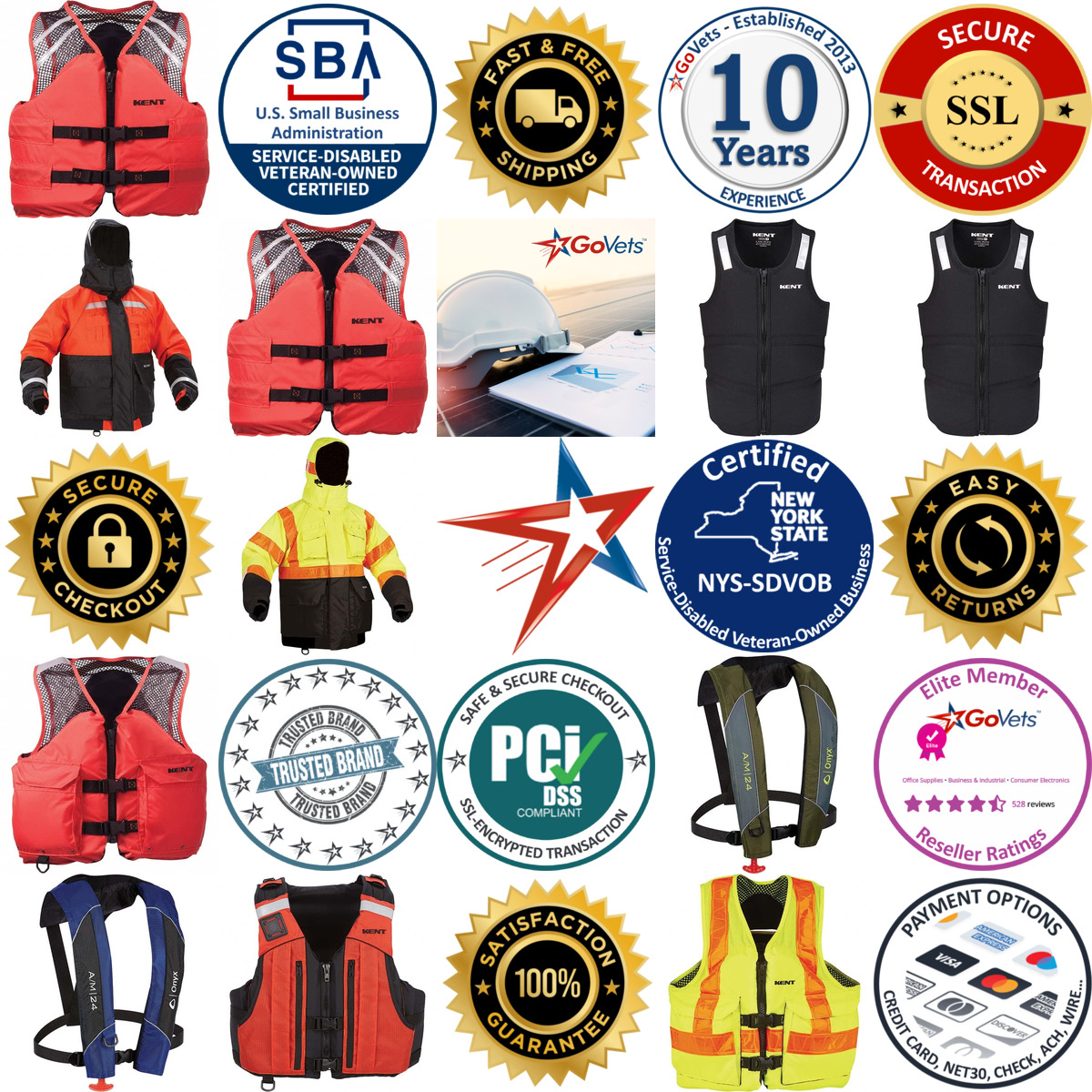 A selection of Life Jackets and Vests products on GoVets