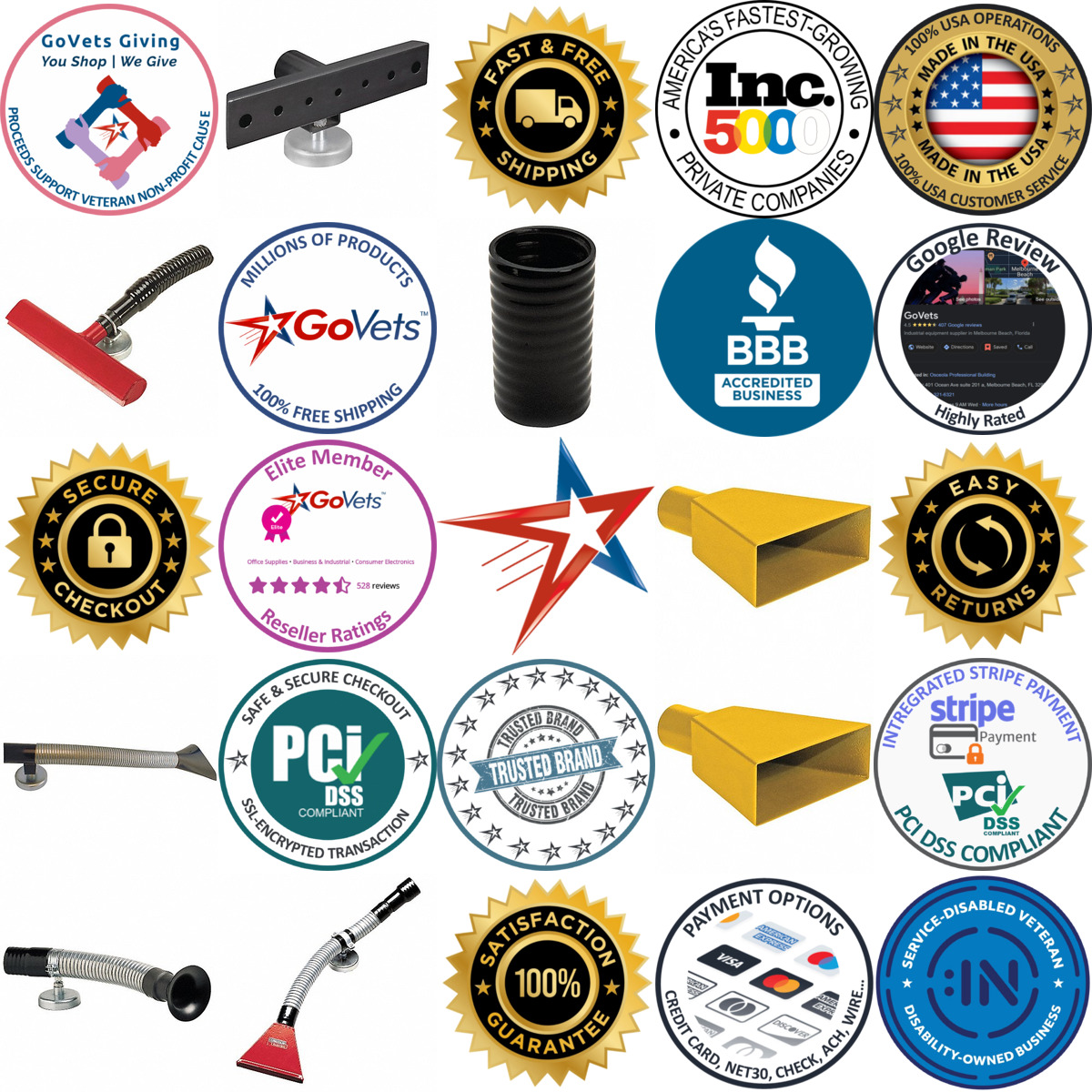 A selection of Welding Fume Extractor Cones Nozzles and Connecto products on GoVets