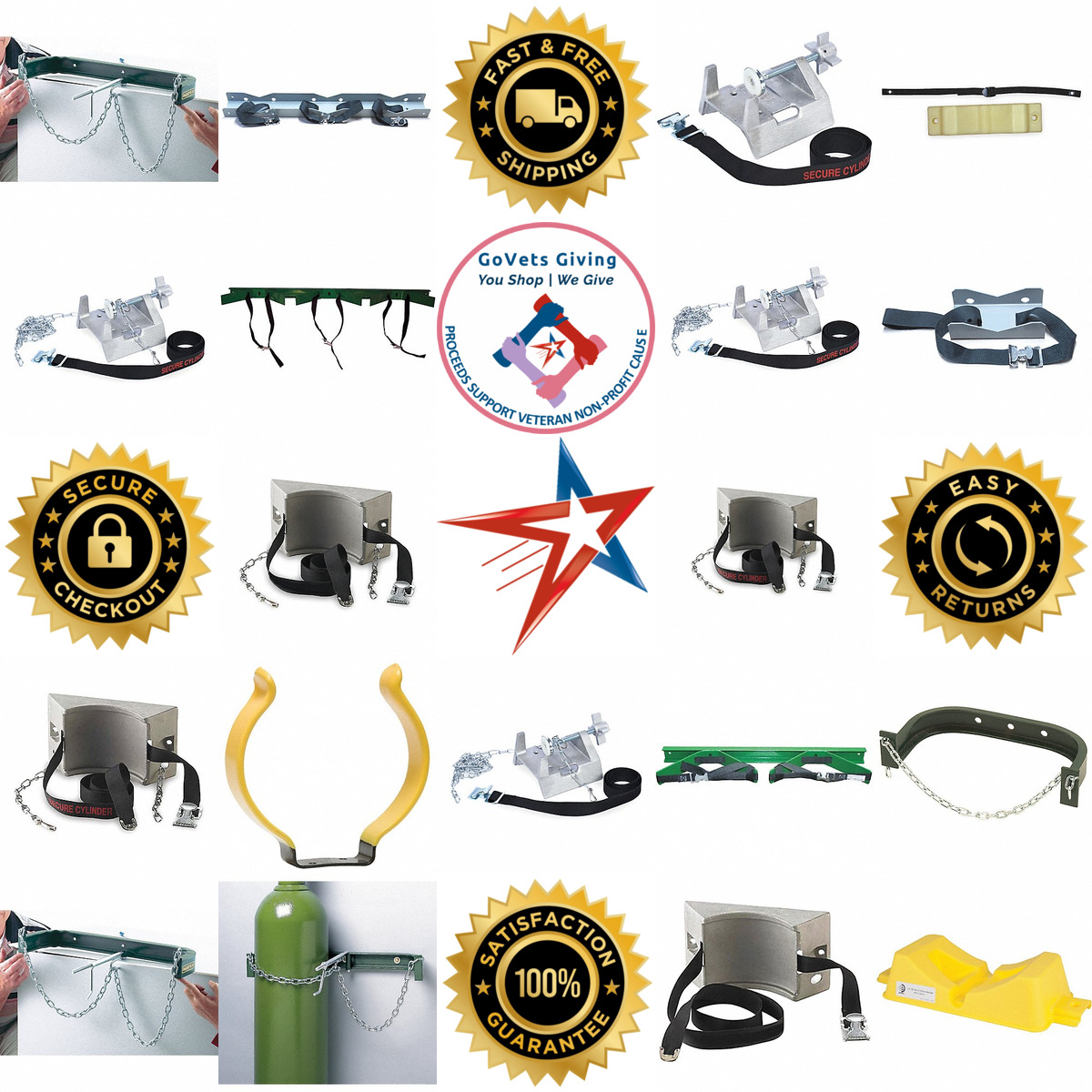 A selection of Gas Cylinder Brackets products on GoVets