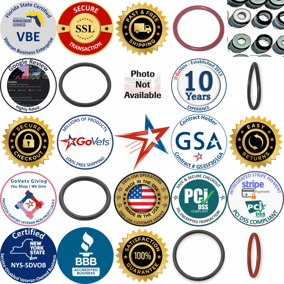 A selection of Plasma Cutting o Rings products on GoVets