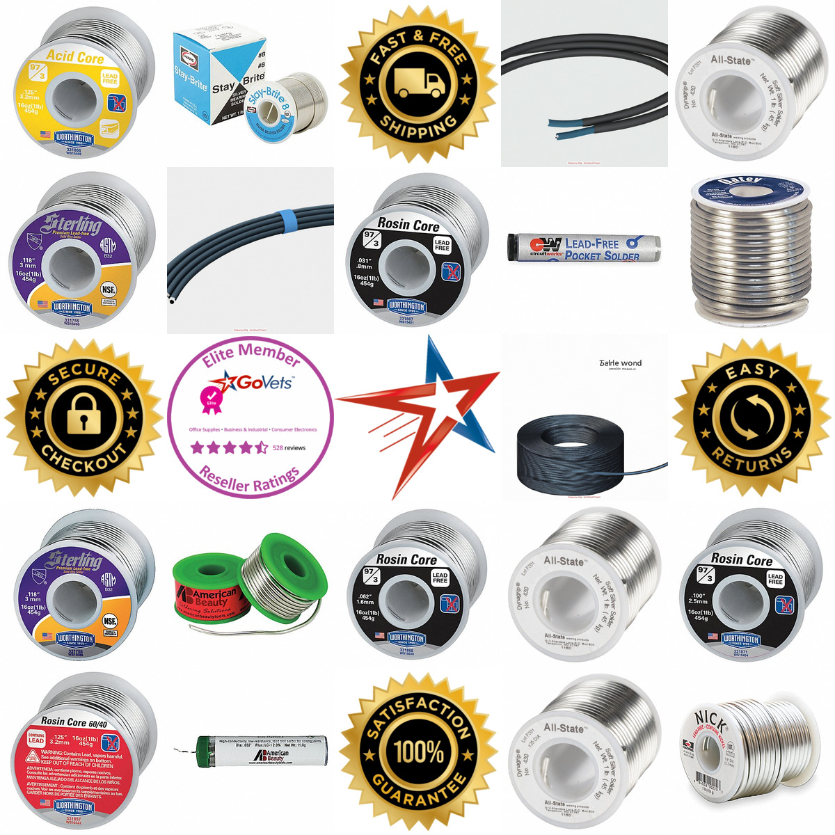 A selection of Solder Wire products on GoVets