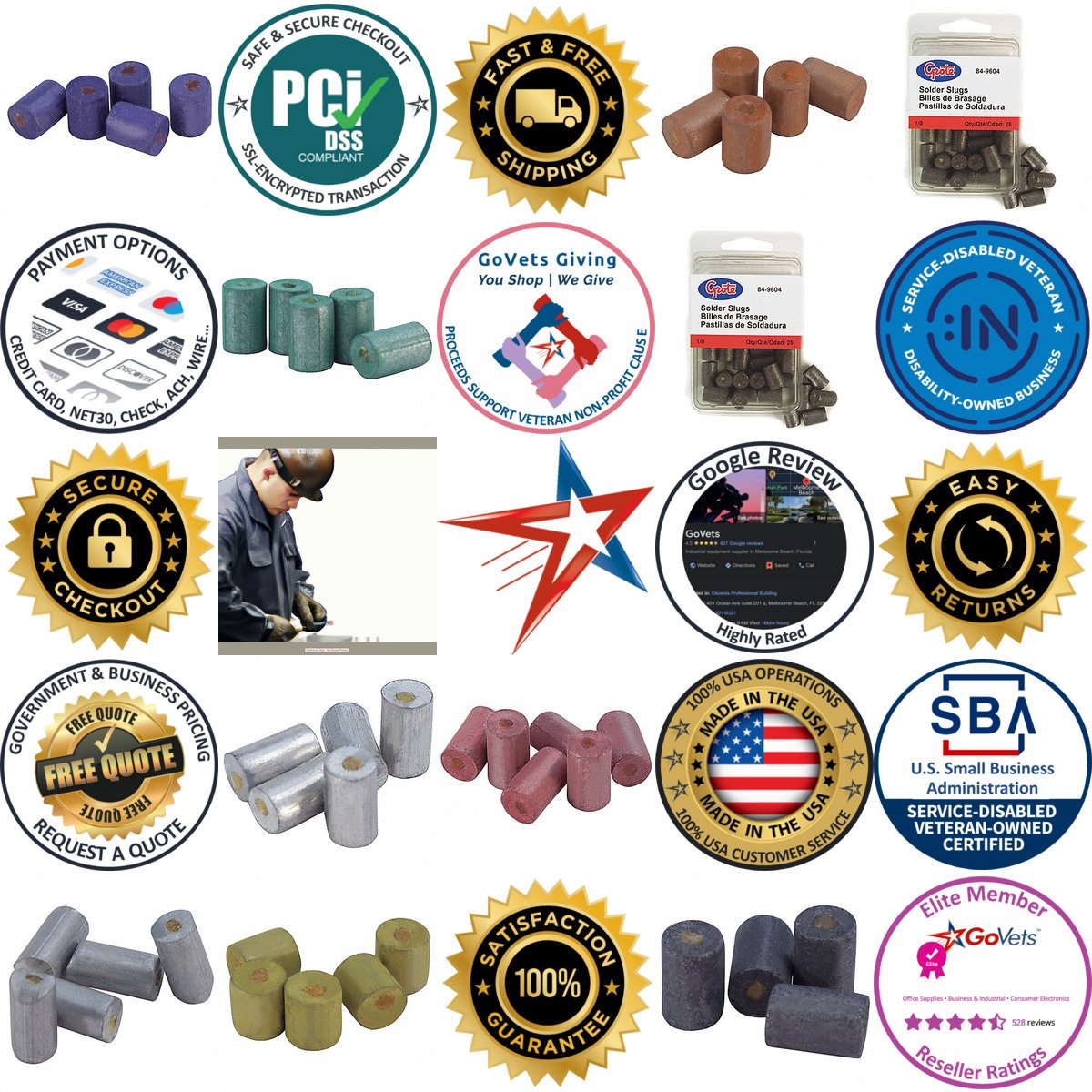 A selection of Solders products on GoVets