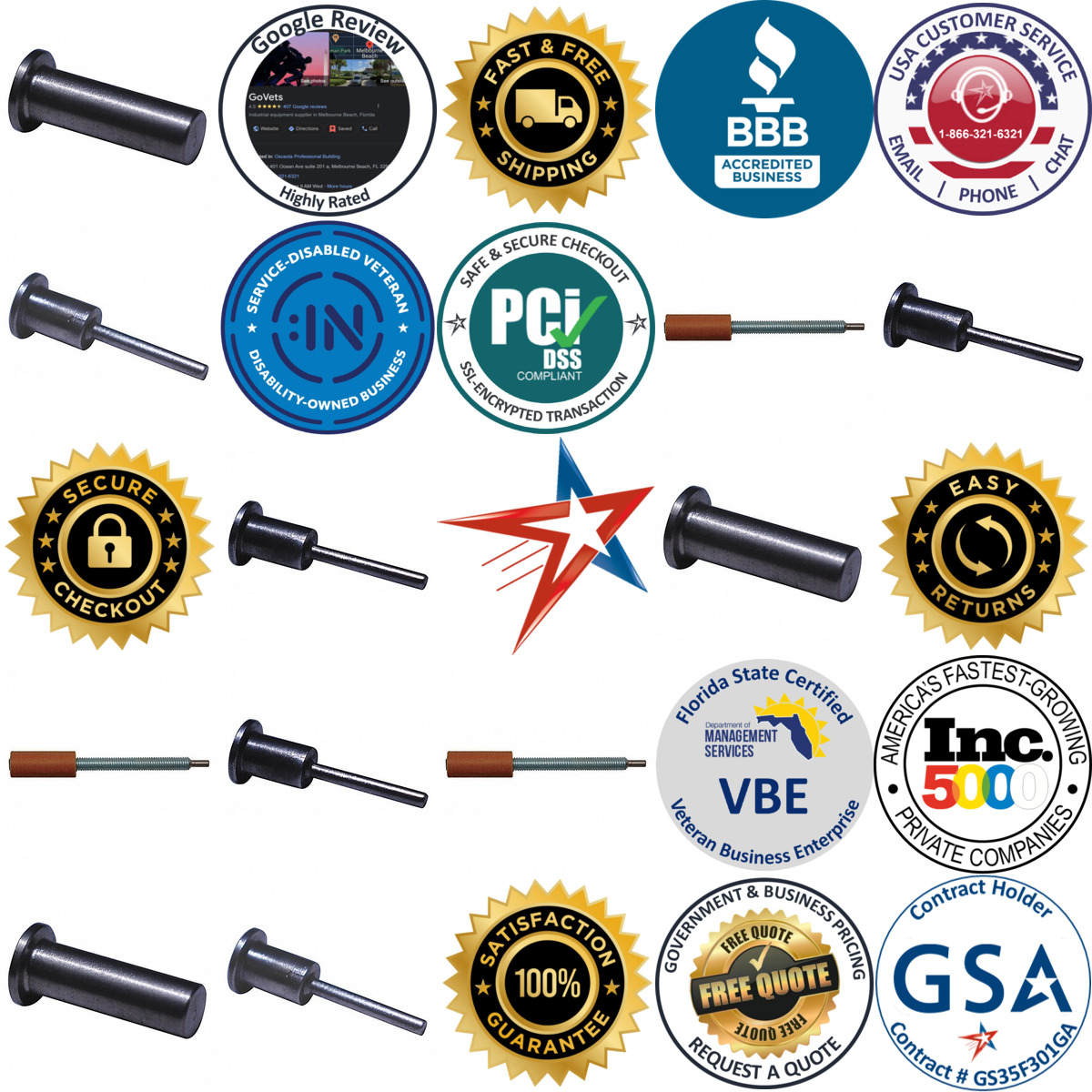 A selection of Stud Welding Stop Pins products on GoVets