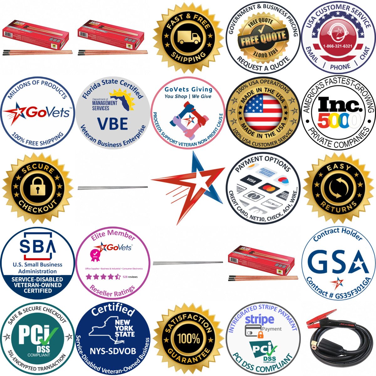 A selection of Tig Torches products on GoVets