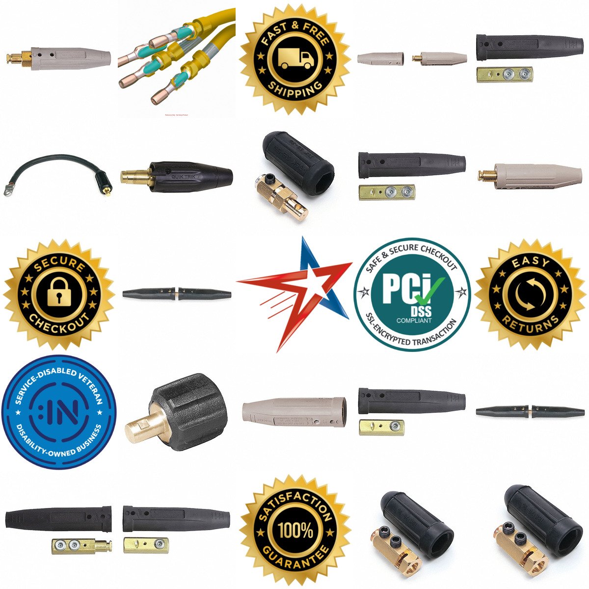 A selection of Welding Cable Connectors products on GoVets