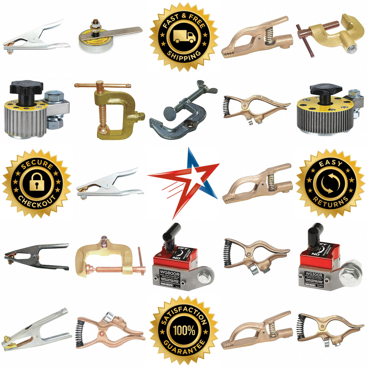 A selection of Welding Ground Clamps products on GoVets