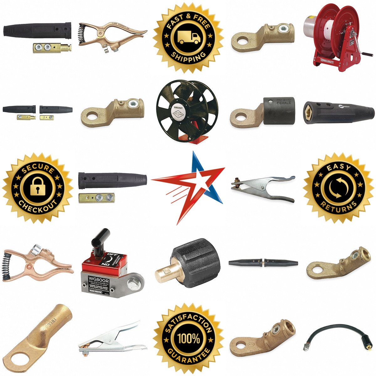 A selection of Welding Cables Grounds and Accessories products on GoVets