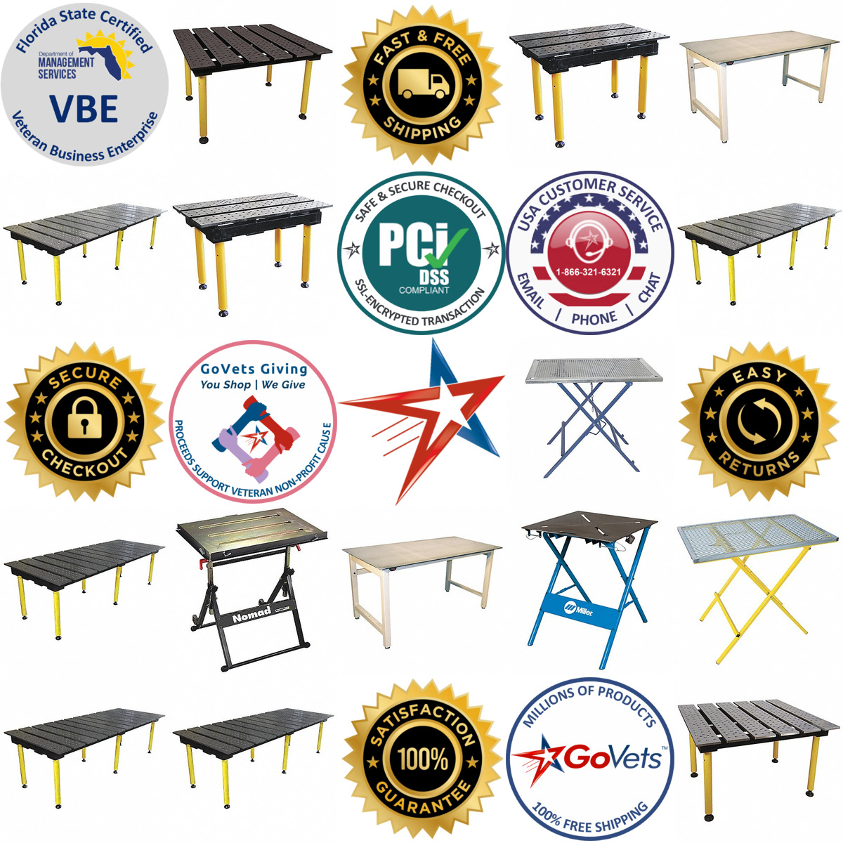 A selection of Welding Work Tables products on GoVets