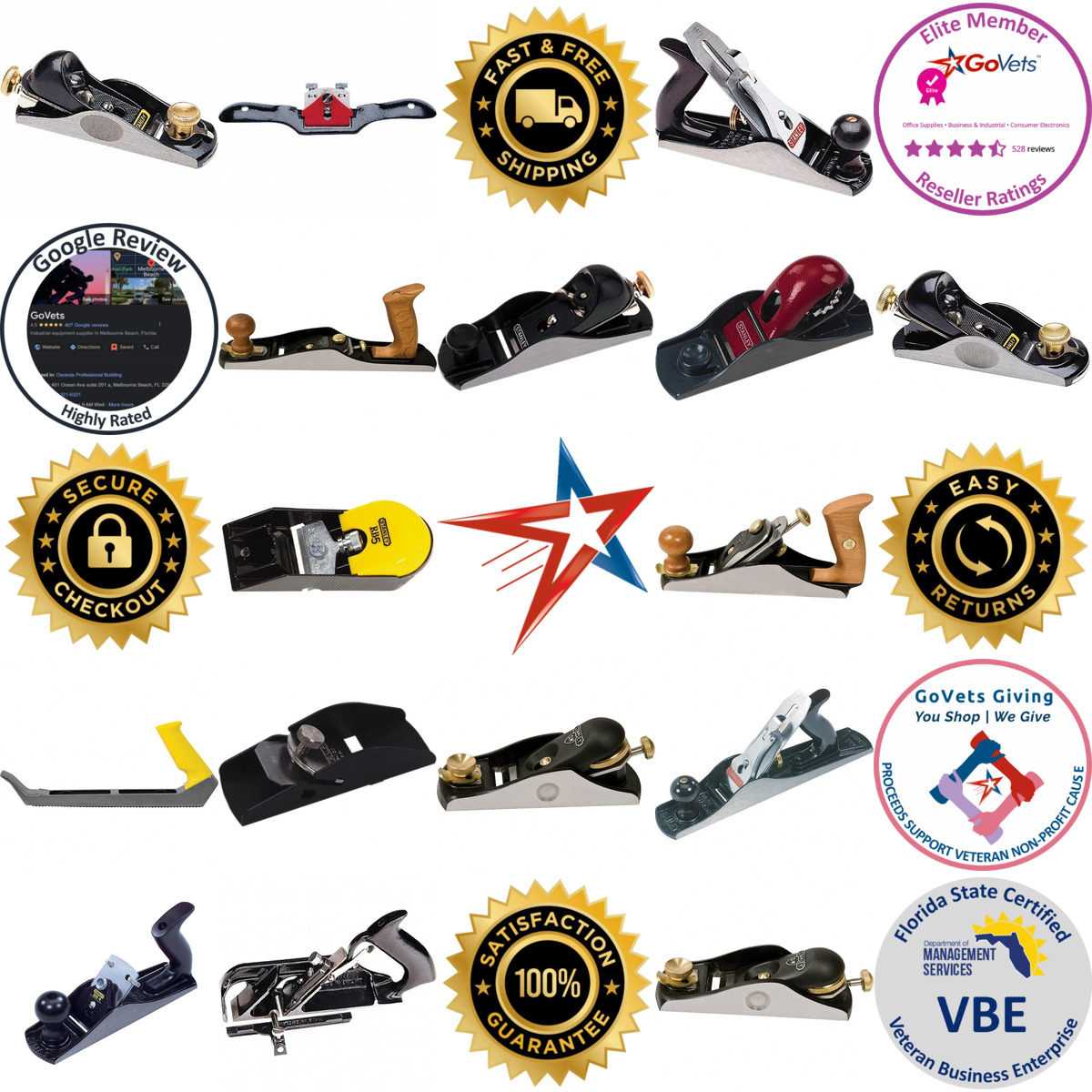 A selection of Stanley products on GoVets