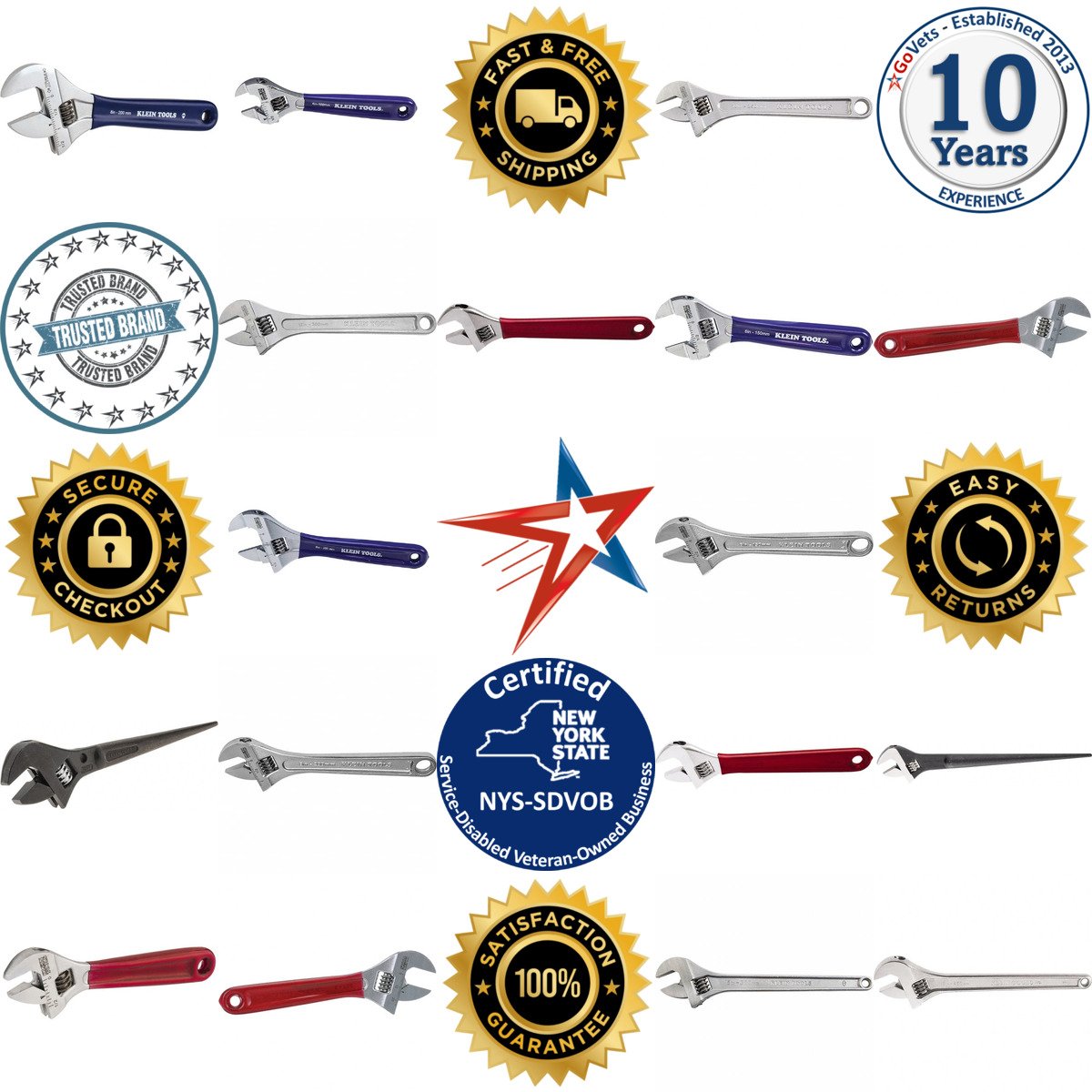 A selection of Klein Tools products on GoVets