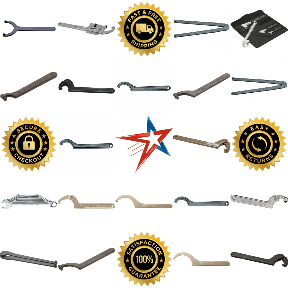 A selection of Spanner Wrenches and Sets products on GoVets