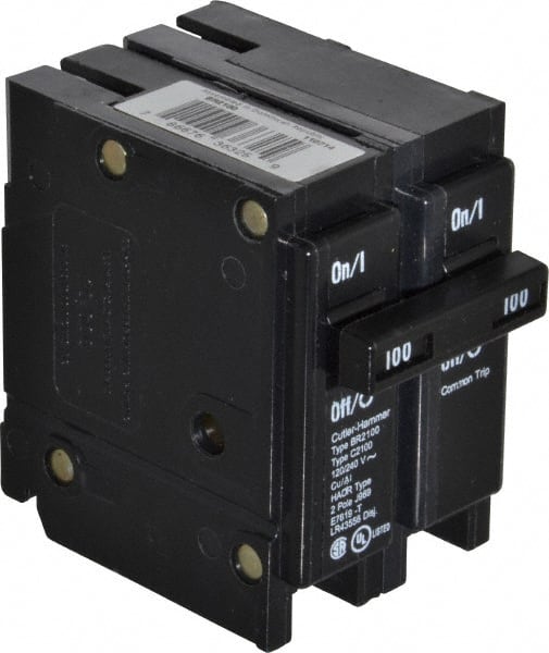 100 Amp, 120/240 VAC, 2 Pole, Plug In Type BR Circuit Breaker MPN:BR2100