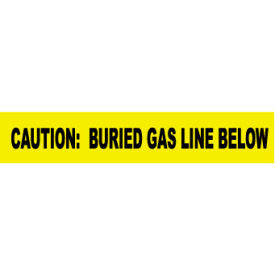 Non-Detectable Underground Warning Tape - Caution Buried Gas Line Below - 6