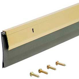 M-D Deluxe Aluminum & Vinyl Door Sweep 05744 Brite Gold 36