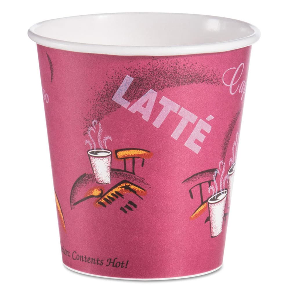 Paper & Plastic Cups, Plates, Bowls & Utensils, Cup Type: Hot Cup , Material: Polycoated Paper , Color: Maroon , Pattern: Printed , For Beverage Type: Hot  MPN:SCC510SI