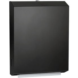 ASI® C Fold Surface Mounted Paper Towel Dispenser Stainless Steel Black 10-0210-41