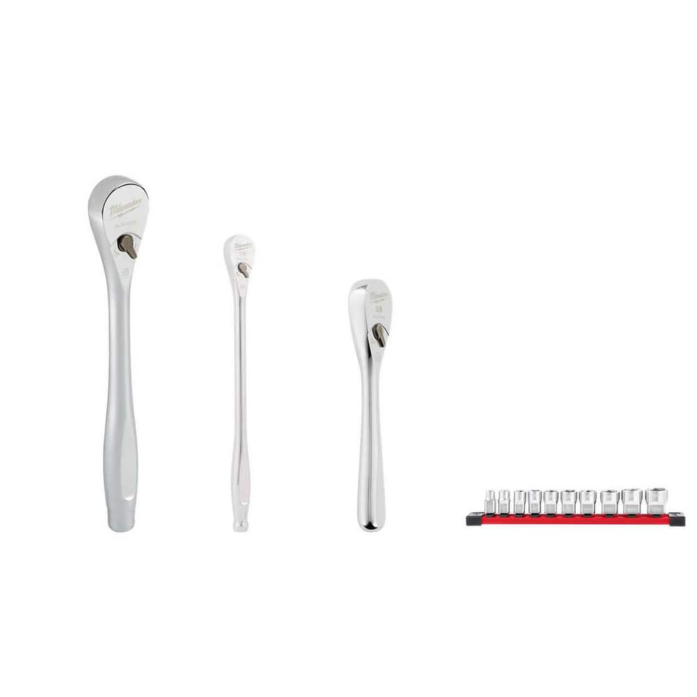 Ratchets, Drive Size: 3/8 , Head Shape: Slim Line, Pear , Head Features: 4 Deg Arc Swing , Material: Steel, Alloy Steel , Overall Length (Inch): 8-1/2  MPN:1793329/1358600