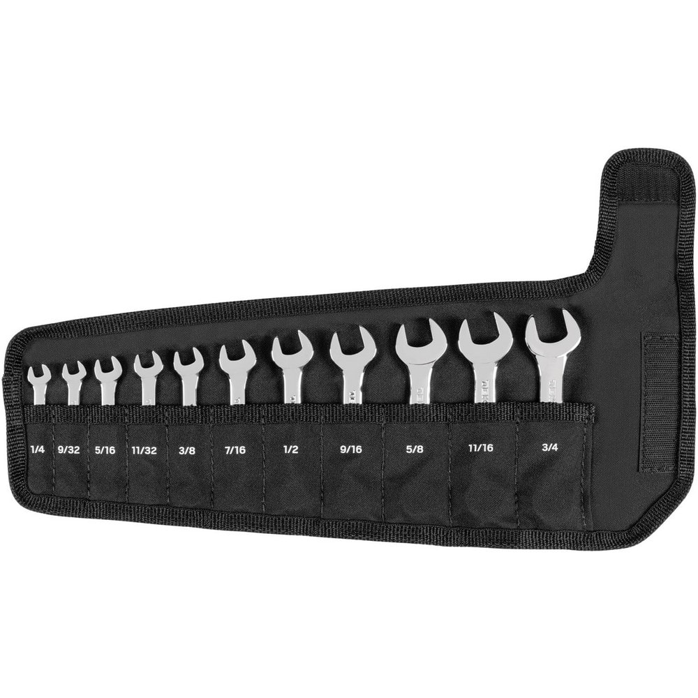 Wrench Sets, System Of Measurement: Inch , Size Range: 1/4 in - 3/4 in , Container Type: Pouch , Wrench Size: Set , Material: Steel  MPN:WCB94401