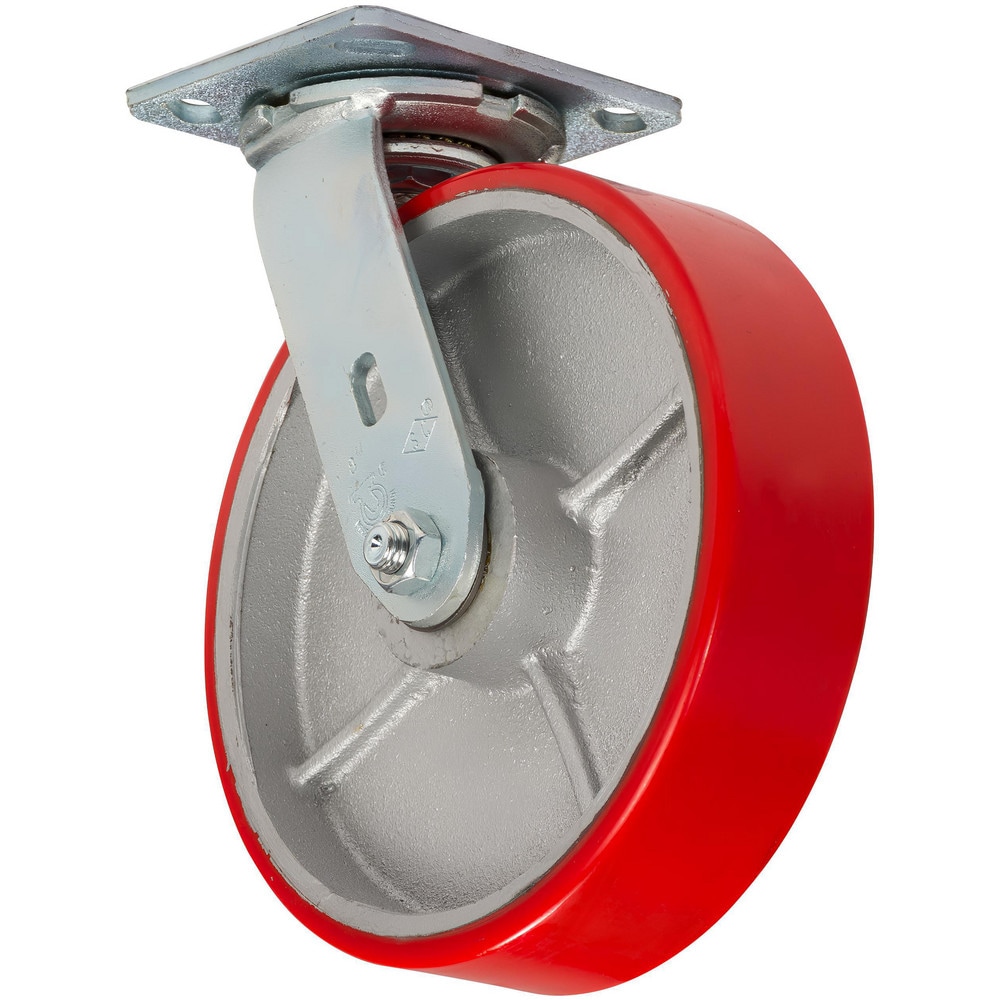 Hoppers & Basket Truck Accessories, Accessory Type: Caster Set , Material: Steel, Polyurethane , Color: Red , Load Capacity: 1250  MPN:8806