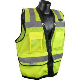 Radians® Type R Class 2 Heavy Duty Surveyor Safety Vest Zipper L Green SV59Z-2ZGD-L SV59Z-2ZGD-L