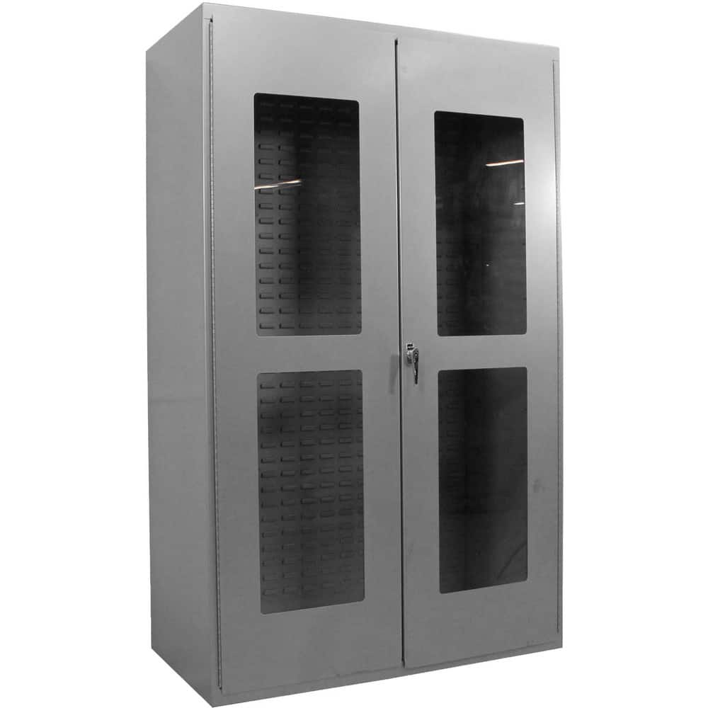 Storage Cabinets, Cabinet Type: Storage, Visible , Cabinet Material: Steel , Width (Inch): 48in , Depth (Inch): 24in , Cabinet Door Style: Clearview  MPN:F89078