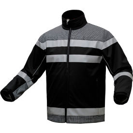 GSS Quartz Enhanced Visibility Sweatshirt Polyester Class 3 Black 3XL 7533-3XL