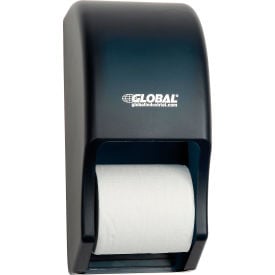 GoVets™ Plastic Standard Double Toilet Tissue Dispenser Two 5-1/4