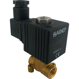 Aignep USA Fluidity 02F Direct-Acting Solenoid Valve 2/2 NC EPDM Seal 1/4