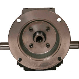 Worldwide HdRF206-40/1-DE-56C Cast Iron Right Angle Worm Gear Reducer 401 Ratio 56C Frame HdRF206-40/1-DE-56C